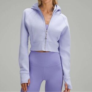 Lululemon scuba full zip cropped hoodie size XS/S